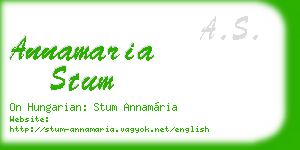 annamaria stum business card